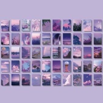 WallGlam - Aesthetic Scenery Photo Collage Stickers (50 Sheets)