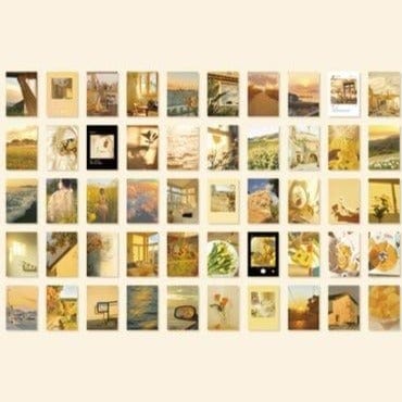 WallGlam - Aesthetic Scenery Photo Collage Stickers (50 Sheets)