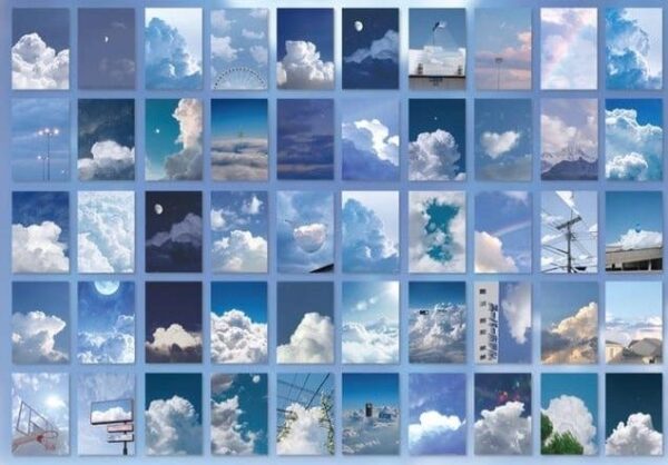 WallGlam - Aesthetic Scenery Photo Collage Stickers (50 Sheets)