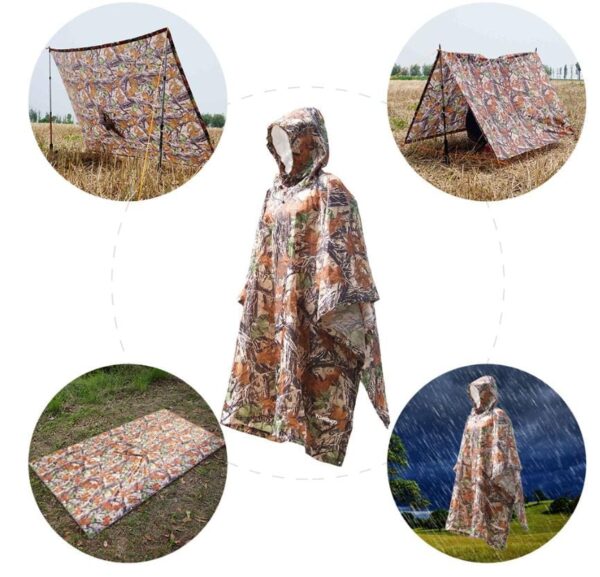 TactiCoat - 3 In 1 Outdoor Military Waterproof Rain Coat